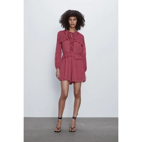 Zara Ruffled Romper - Picture 5 of 5